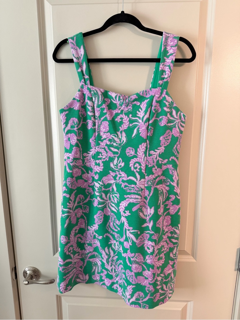 Lilly Pulitzer Green and Purple/Lavender Floral Mini Dress